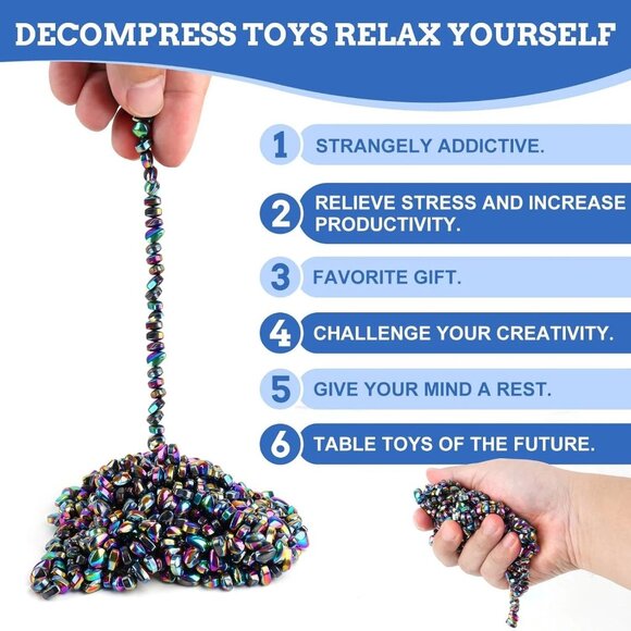 2 Sets 550pcs Putty Fidget Toys Adults Desk Fidgets Office Stress/Anxiety Relief - Picture 6 of 7